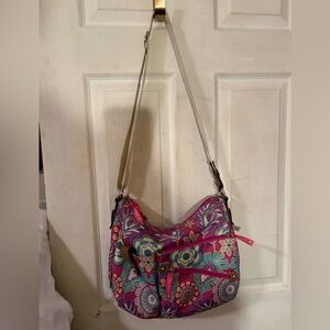 Lily Bloom Vibrant Floral Crossbody Bag